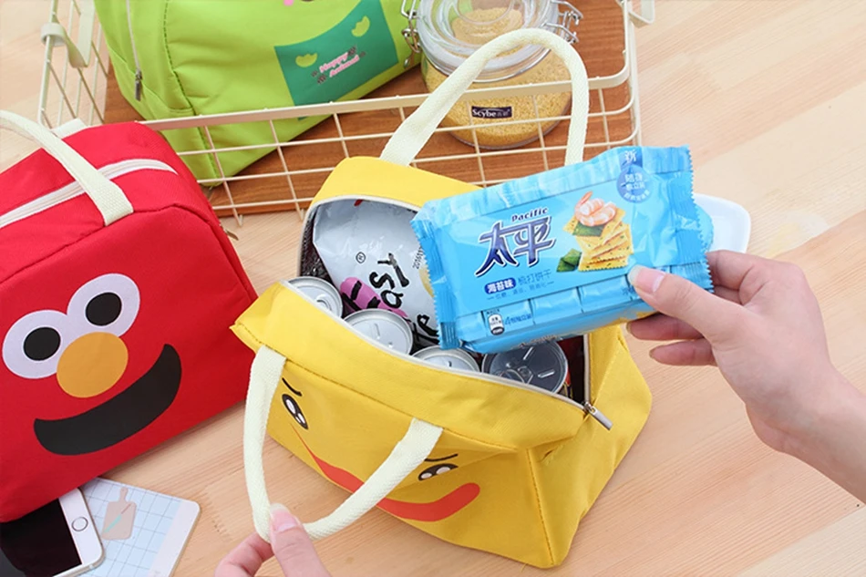 Cartoon Animal Lunch Bag Portable Insulated Cooler Bags Thermal Food Picnic Lunchbox Women Kids Lancheira Lunch Box Tote