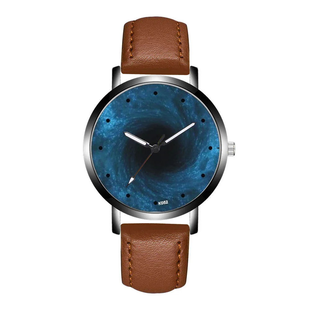 Zhoulianfa Роскошные брендовые кварцевые наручные часы простые мужские часы с синим крученым циферблатом кожаный ремешок аналоговые часы maschi B50 - Цвет: Кофе