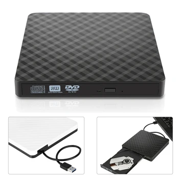 

External SATA USB 3.0 CD DVD RW Drive Writer Burner Reader For Windows Mac