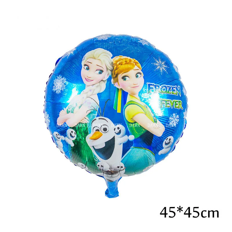 Большая Белль Золушка Белоснежка Эльза Принцесса фольга воздушные шары для дня рождения украшения гелиевые шары подарок для детей - Цвет: round 4