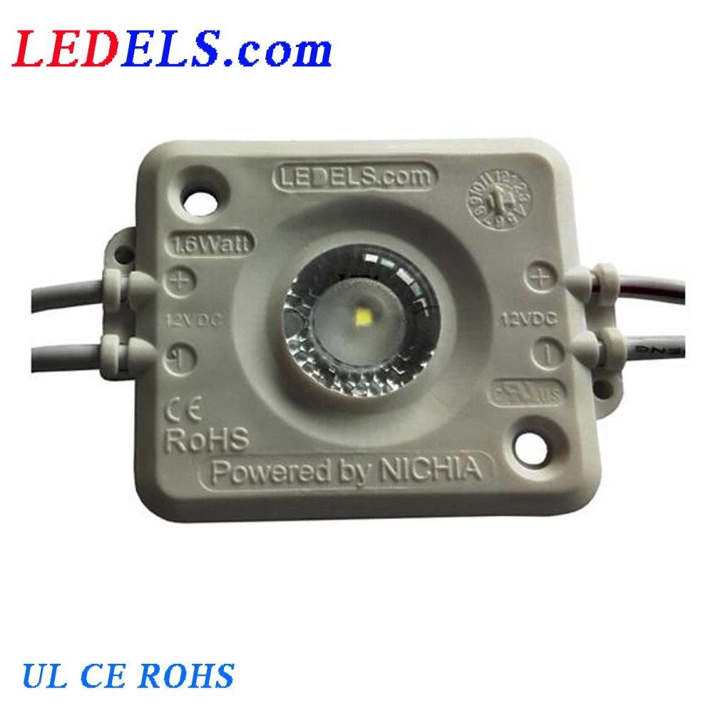 

360PCS/LOT UL CE Rohs Nichia Osram 12V 1.6W Injection led signage module white for light box 5 years warranty waterproof