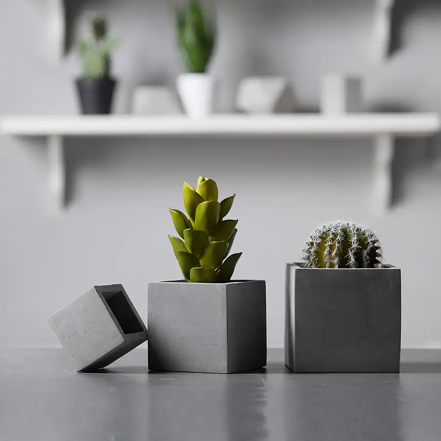 6 センチメートル正方形多肉植物植木鉢コンクリート金型セメント粘土工芸品 Diy 石膏ミニポットシリコーン金型 Clay Molds Aliexpress