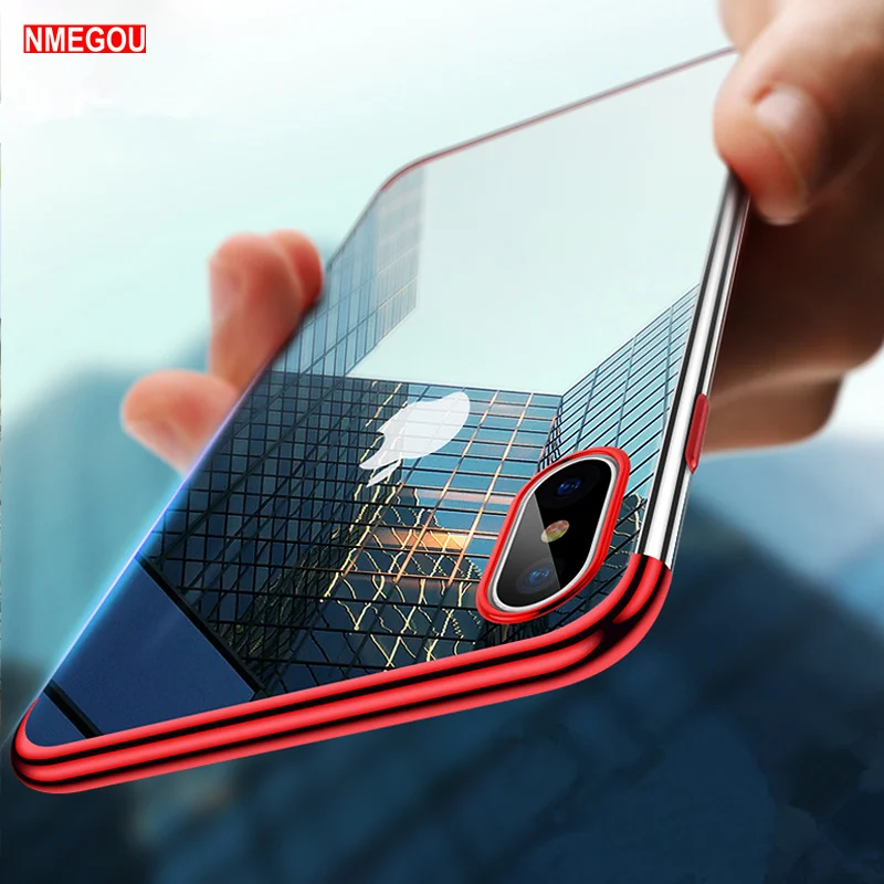 Умный Прозрачный чехол для IPhone 7 8 6 6S плюс X десять 10 7Plus 8Plus покрытие мягкие чехлы