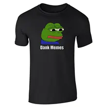 Custom-Fit Graphic Tees Dank Memes Pepe Short Sleeve T-Shirt Crew Custom Made T Shirts
