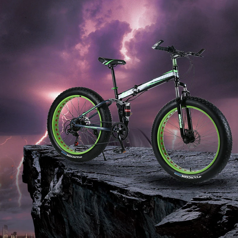 Casdona Folding Bicycle Mountain Bike 26 inches 7/21/24 Speed 26x4.0