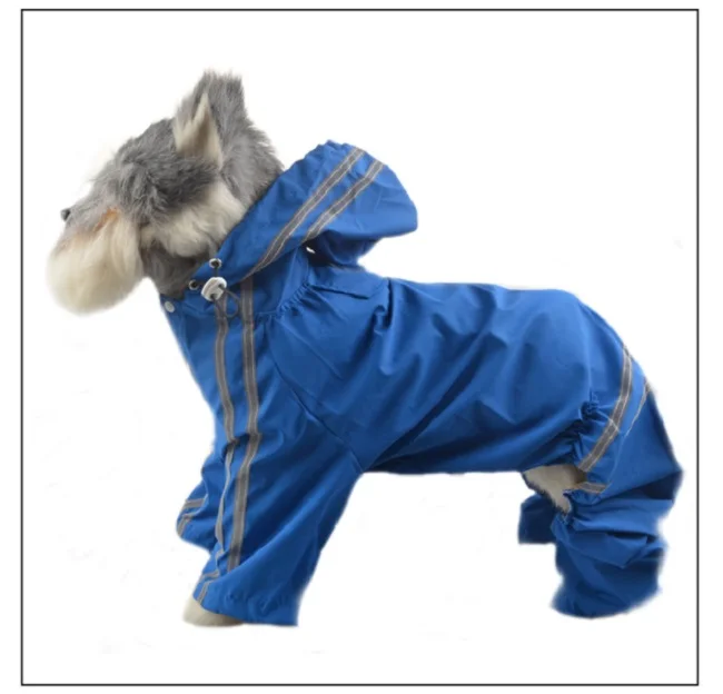 FC80 Large Dog Raincoat Pet Hoodies Jumpsuit Big Dog Raincoat Clothes