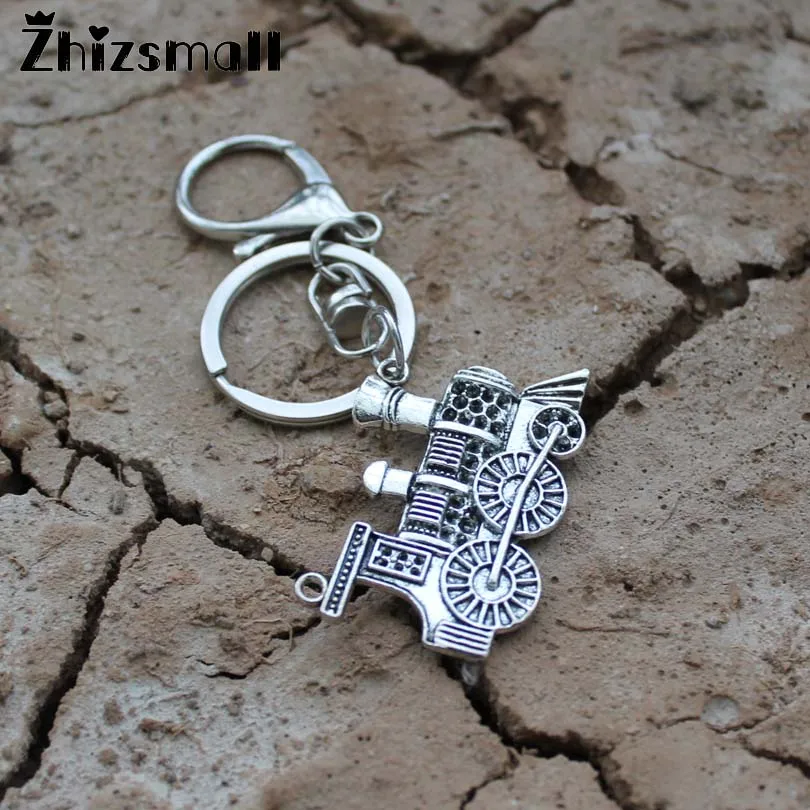 

NEW ARRIVED Steam locomotive Key Chain Renaissance steam train Bag Car Ornaments Pendant Key Ring Retro women men key Holder