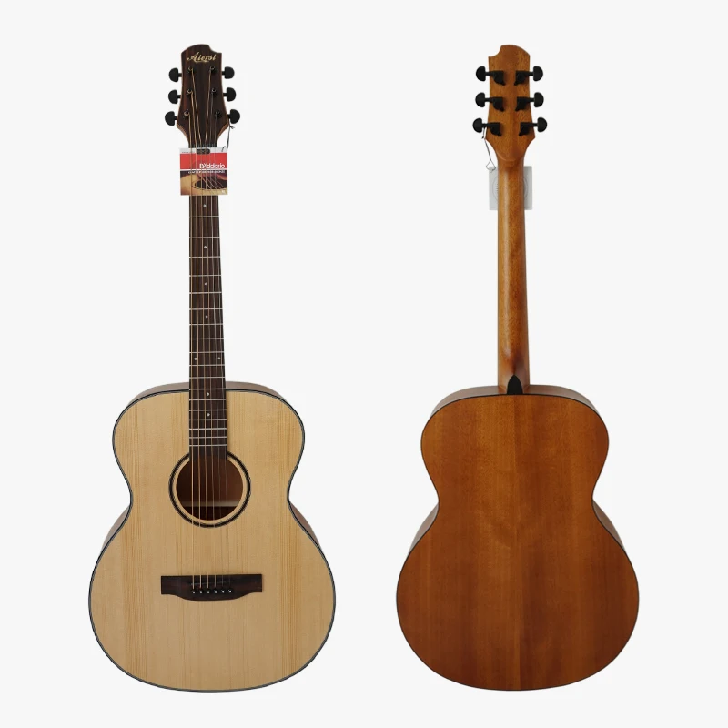

Aiersi 40 Size Solid Spruce Top laminated Okoume Body Acoustic Guitar Model SG02SO-40