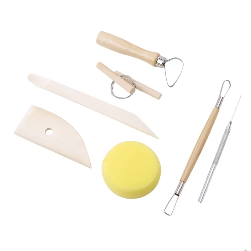 Buy Pottery Tools Wood Handle Pottery Set Clay