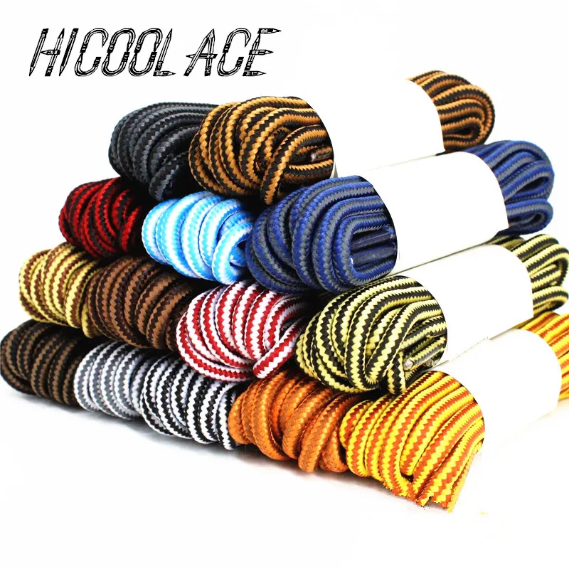 2018 New Outdoor Multicolor Round Shoelaces Hiking Rope Shoelaces Sport Climbing Shoelaces Boot Shoe Laces for Sale