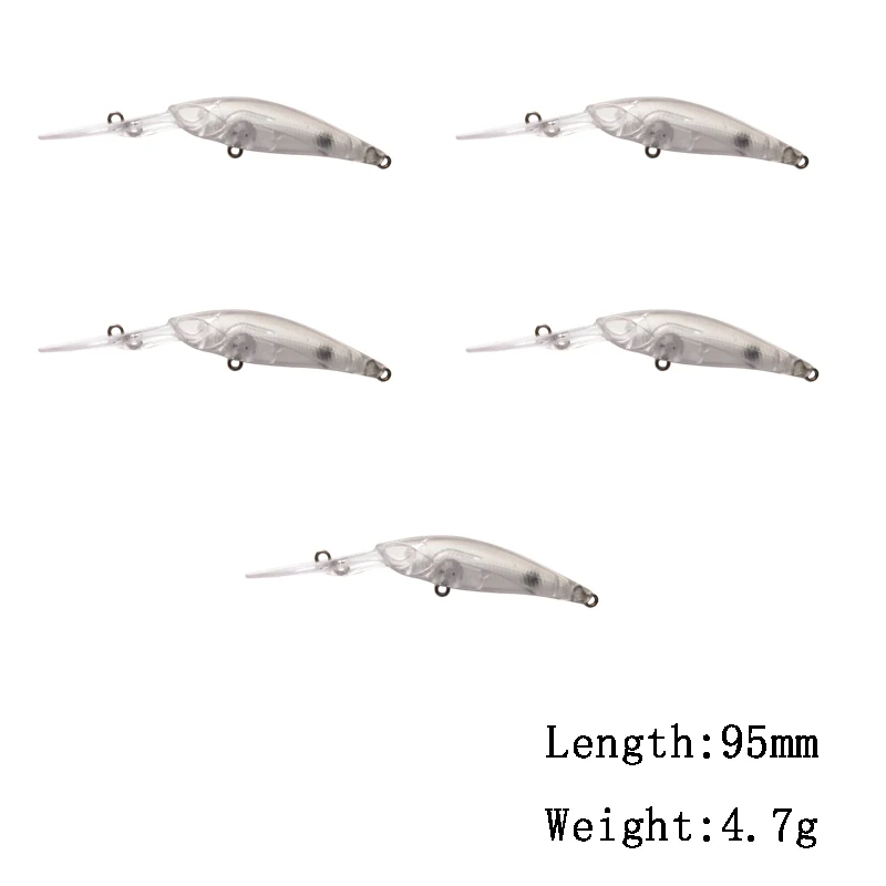5 шт. пустые приманки обнаженные приманки кривошипный карандаш гольян приманка Неокрашенная приманка тела рыболовная приманка - Цвет: Бургундия