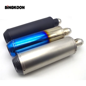 

2019 The Newest 51mm Universal motorcycle exhaust muffler Pipe escape moto FOR honda vfr 800 ninja 400 z1000 2014 cb 600 hornet
