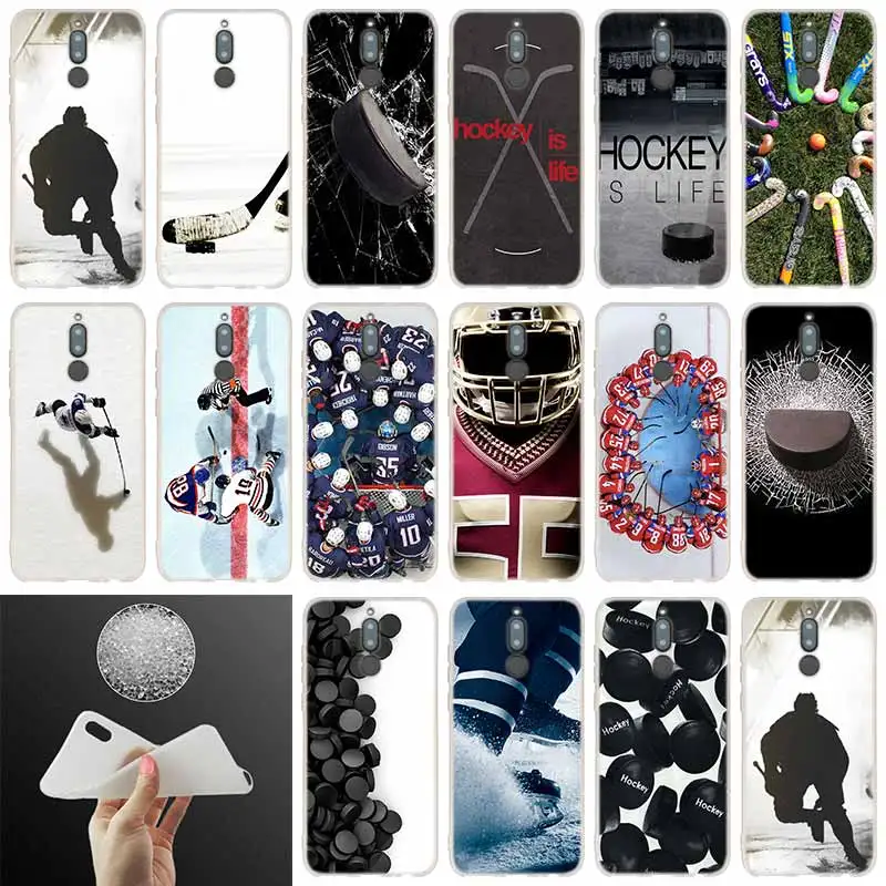 

soft silicone case Hockey For Huawei Mate 20 10 Lite 20 pro s Nova 3 4 3i y9 y6 y5 y7 pro 2019 2018 2017 20X Cover