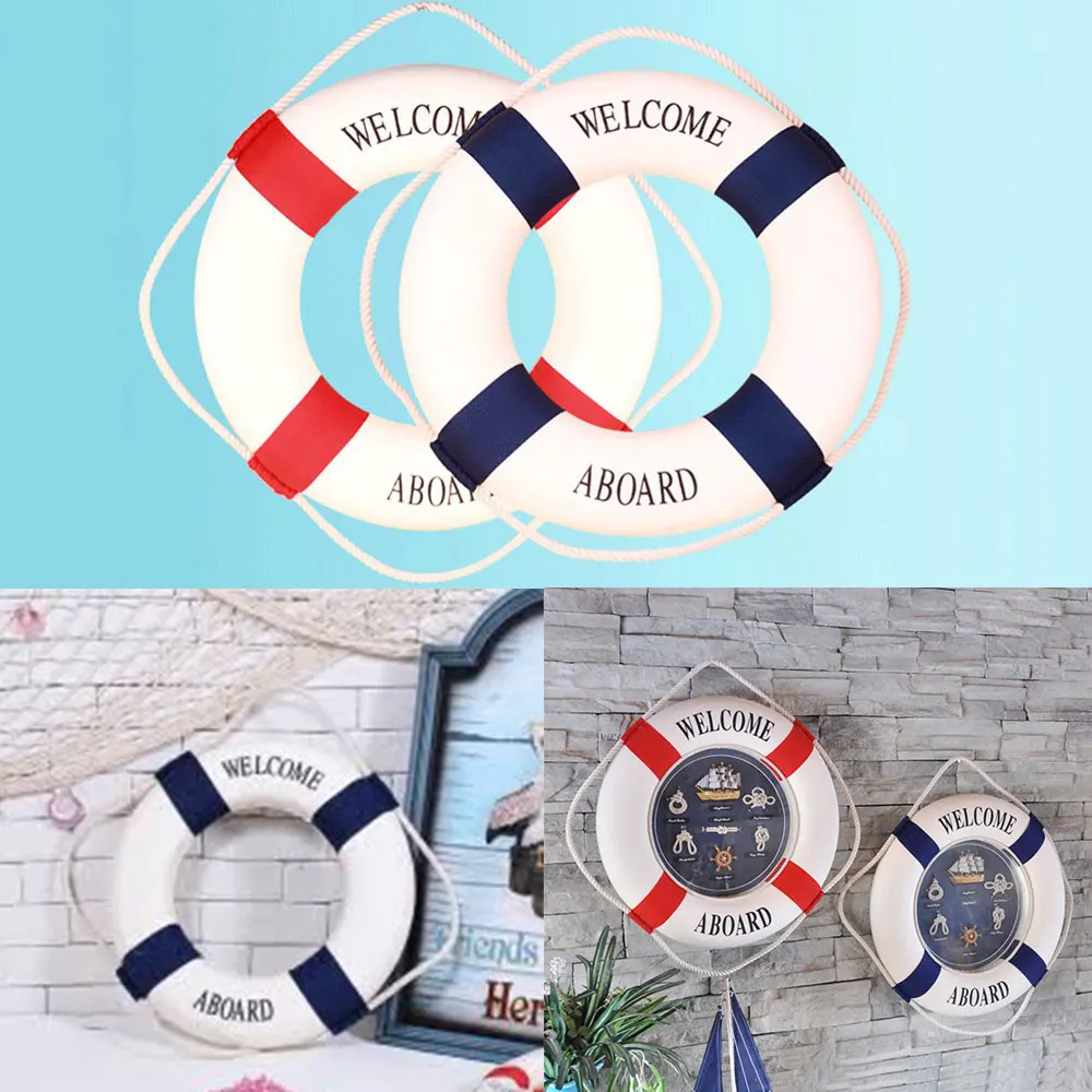 Семейный спасательный буй домашний морской пляж декор лодки|Статуэтки и