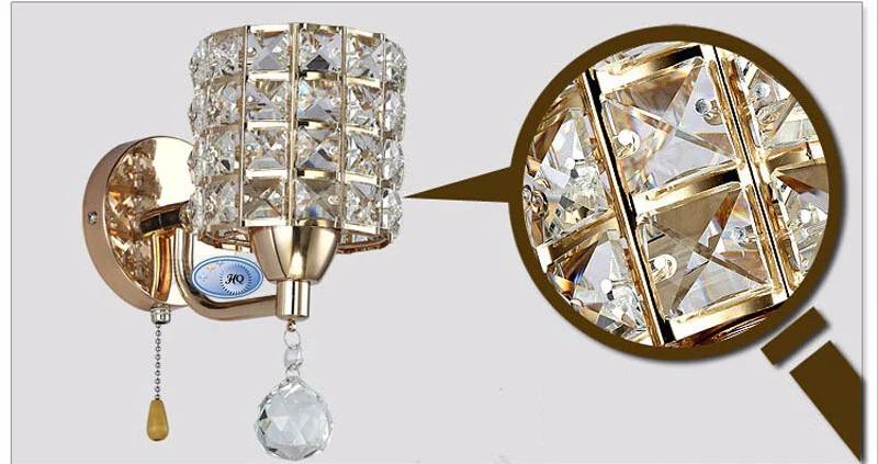 Interruptor de Corrente Luzes da Lâmpada Puxar Parede Cristal Moderno Zíper Base Aço Inoxidável Iluminação Arandelas Lamparas Pared Ac85-265v 13 light piano music free