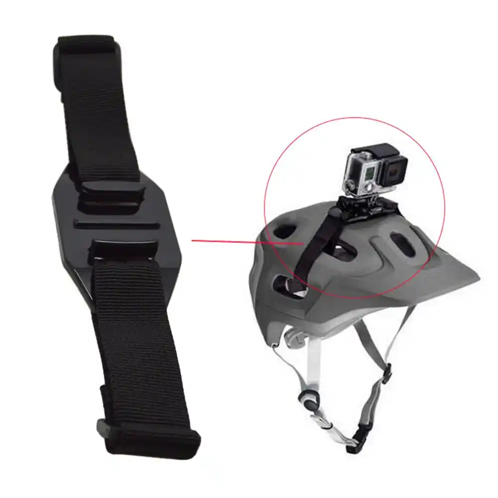 Correa De Montaje Para Casco De Camara De Accion Deportiva De Bicicleta Ajustable Con Ventilacion Para Gopro Carcasas Para Videocamara Deportiva Aliexpress