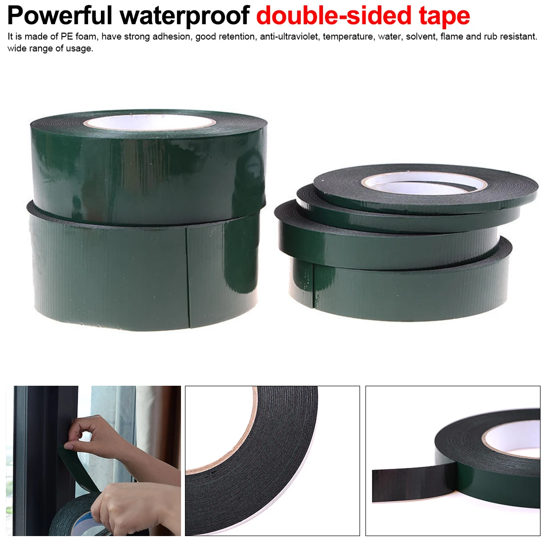 

Double-sided Length 3M Width 10/12/20MM Strong Clear Transparent Acrylic Foam Adhesive Tapedouble Sided Adhesive Tape