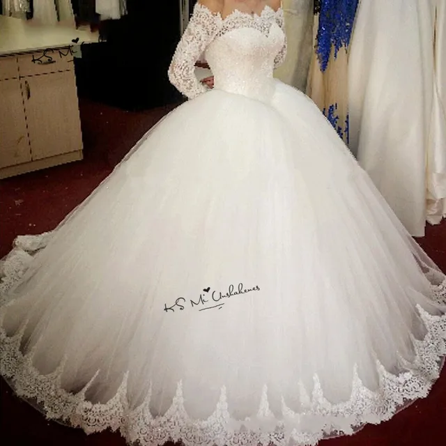 Puffy Long Sleeve Dress