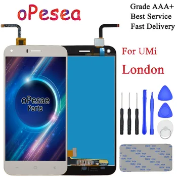 

oPesea 5.0'' For UMI London Full LCD Display Panel Touch Screen Digitizer Glass Sensor Assembly Replacement Parts