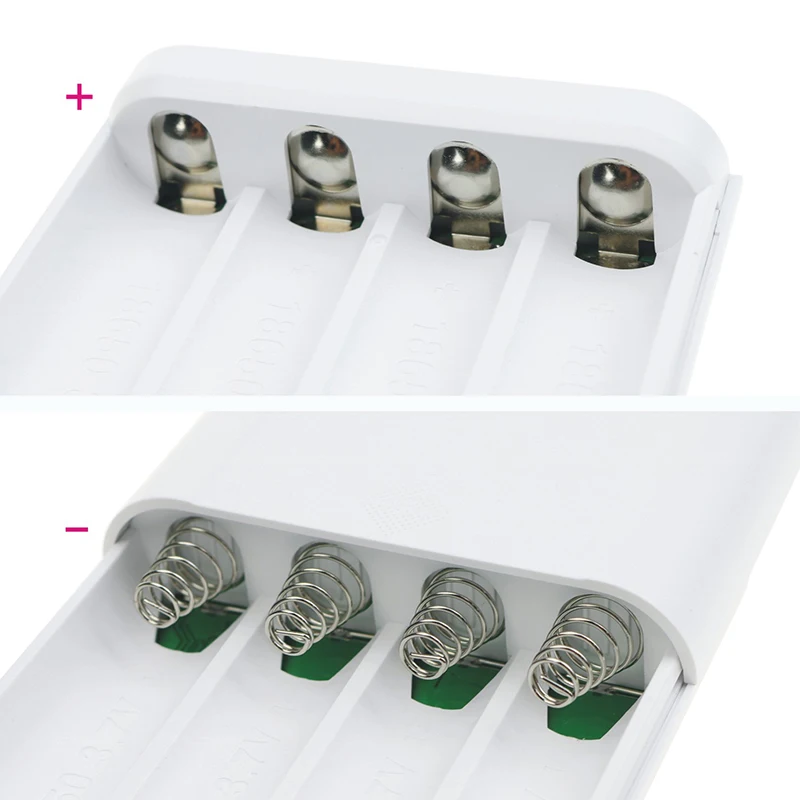 Kopen TOMO M4 18650 3.7 v Li ion Batterij Lader Case Power Bank Doos Lading Voor 18650 Batterijen Dual USB 5V2A zwart (Niet Batterij)