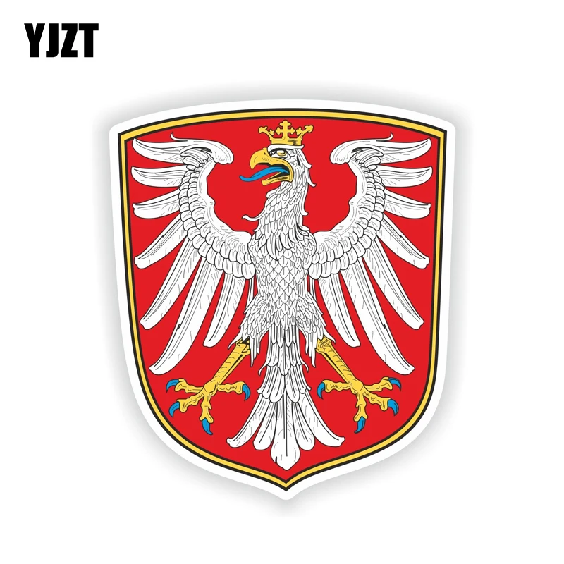 YJZT 8 7 см * 10 2 забавный мотоцикл франкфуртский главный герб детской одежды