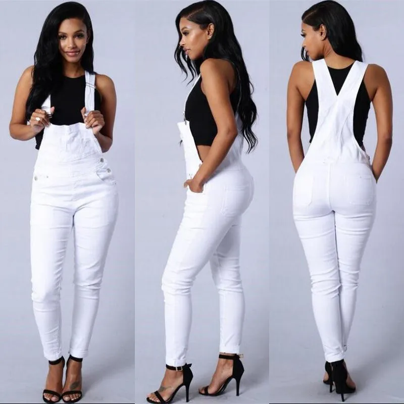 white one piece pants romper