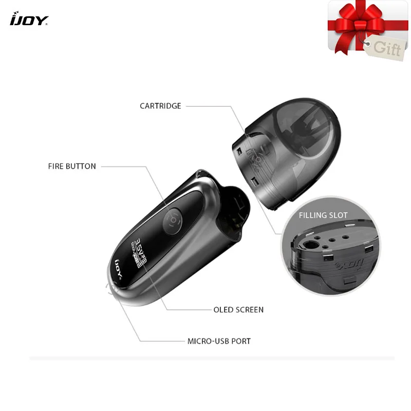 Электронная сигарета JOY ivpc Kit Pod System 2 мл картридж IVPC испаритель 450 мАч 9 Вт Vs Justfog