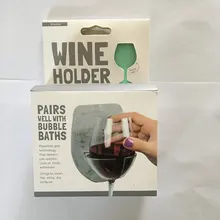 Барный держатель для вина пластиковый прикроватный настенный демонстрационный стенд для хранения Красный держатель винного бокала кронштейн для ванны душа