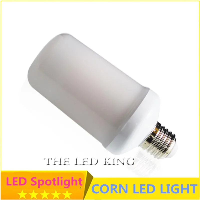 Светодиодная лампа SonQin E27 E14 2835SMD с эффектом пламени лампы огня 9 Вт 15 имитация