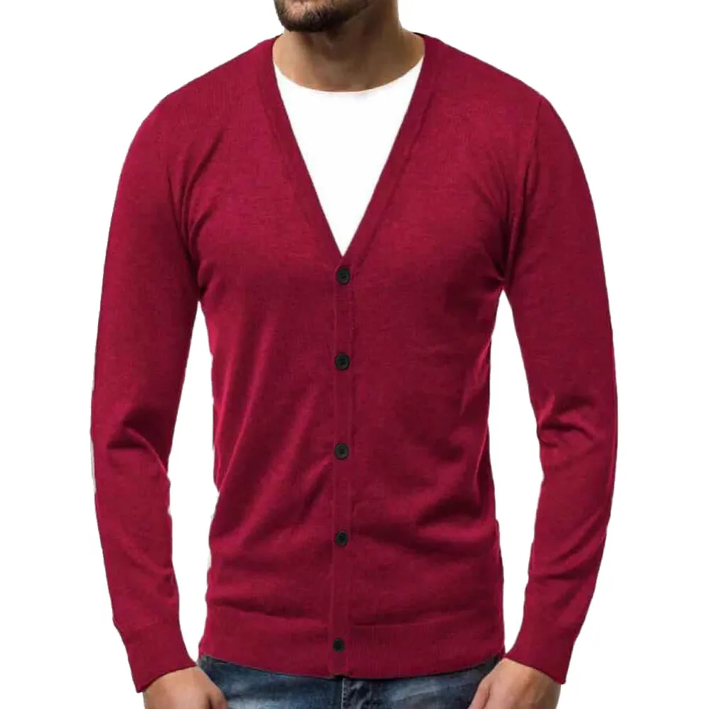 Autumn Winter Men s Sweater Coat Men s Autumn Winter Warm Pullover Cardigan Button Knitted Sweater 4