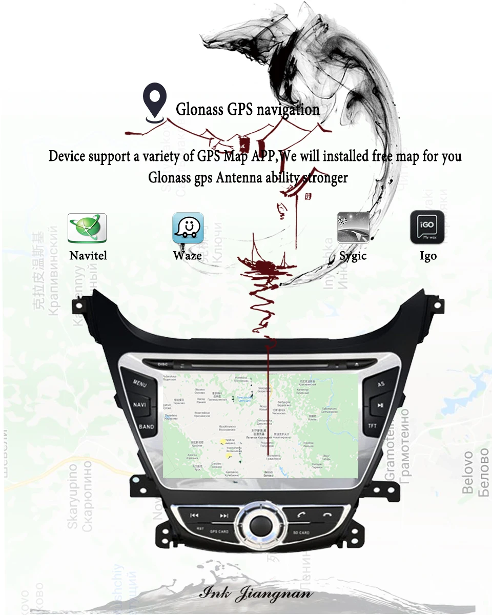 Top Octa Core Android 9.0 4GB+64G ROM Car DVD Player Navigation GPS Video music Fit Hyundai Elantra 2014 2015  Radio Stereo Audio 8