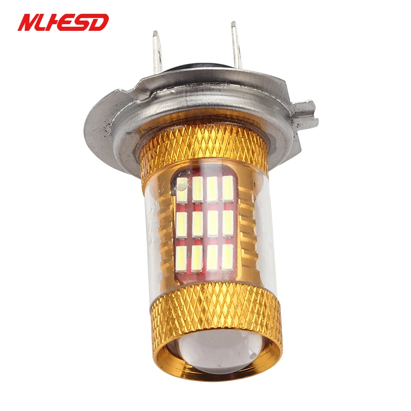 

2pcs led h7 30w 60smd 4014 high power led bulb LED Turn Brake Stop Signal Tail Fog Bulb Light Lamp h7led bulb h4 fog light