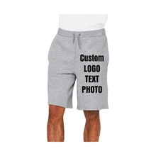 Пользовательские летние мужские спортивные шорты для бодибилдинга, фитнес-залов, спортивные шорты с принтом логотипа/текста/фото