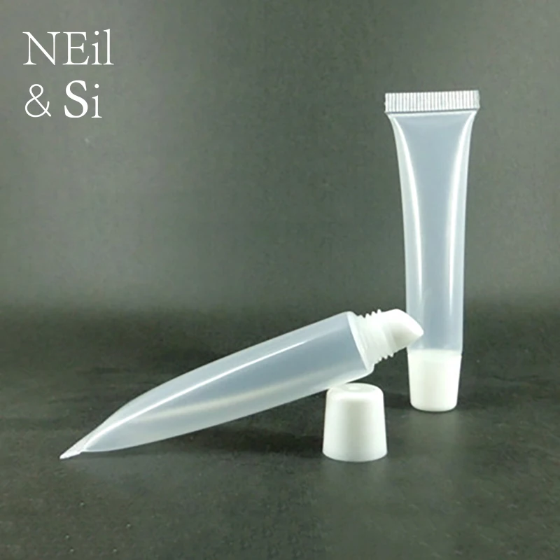 

10ml Plastic Lip Gloss Bottle Empty Lipstick Cream Container Cosmetic Eye Shadow Soft Tubes Free Shipping