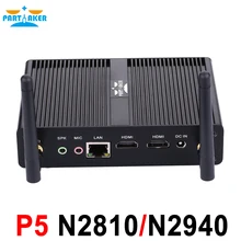Celeron Pentium N2810 N2940 N3510 J2850 2.0 ГГц Процессор Мини-ПК Desktop Мини-ПК сервер с двойной hdmi Linux Окна 300 м WI-FI