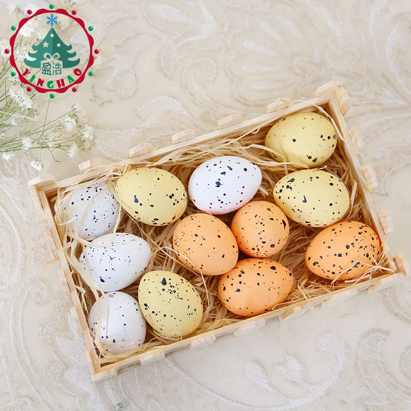 inhoo Creative Easter eggs Decoration Plastic Speckled eggs Hanging