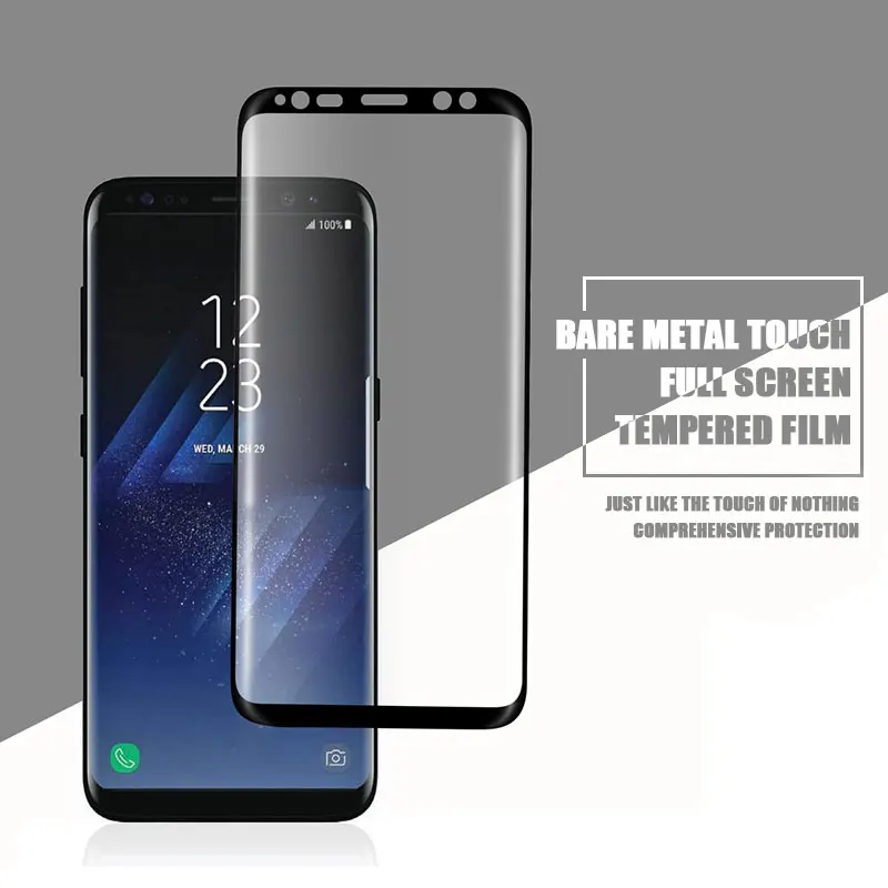 Изогнутое закаленное стекло 11D для Samsung Galaxy S8 S9 Plus Note 8 9 Защита экрана S6 S7 Edge