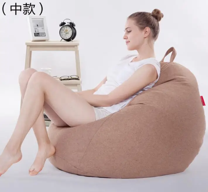 Весково Большие размеры татами погремушка Bean кресло мешок фасоли диван размер 90*110 см - Цвет: only bean bag
