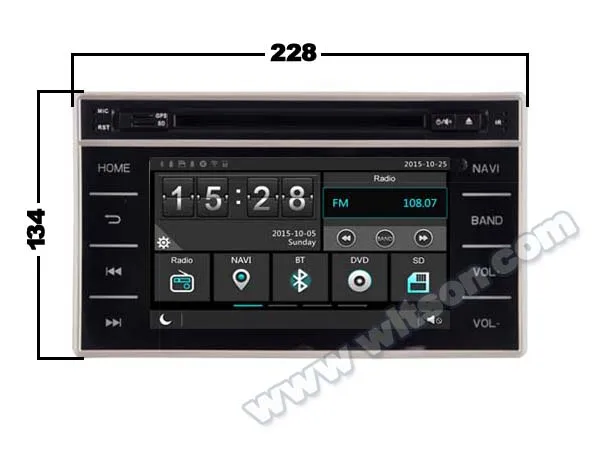 Excellent WITSON CAR DVD GPS For TOYOTA HILUX 2015/REVO 2015 car audio navi with Capctive Screen 1080P DSP WiFi 3G DVR Good Price 3