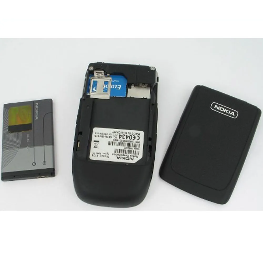 Разблокированный 6131 Оригинальный Мобильный телефон Nokia дешевая GSM камера FM Bluetooth