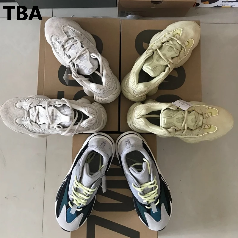 

2019 Kanye West Desert Rat 500 700 Super Moon 350 Men Women Wave Runner Running Shoes Sneakers Yeezys Air Size Us5-12