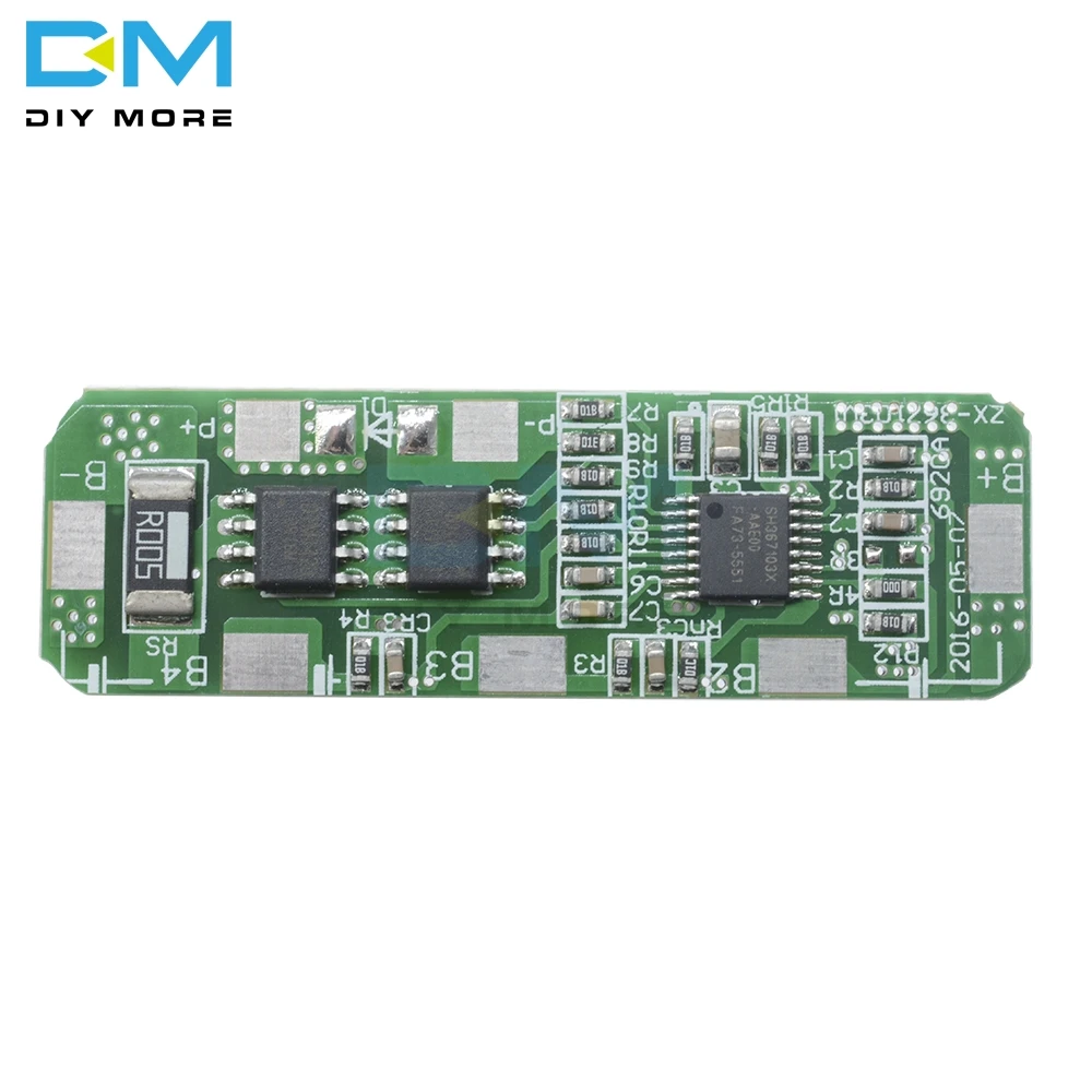 3A 5A PCB BMS Защитная плата управления для 4 упаковок 4S 18650 литий ионная литиевая
