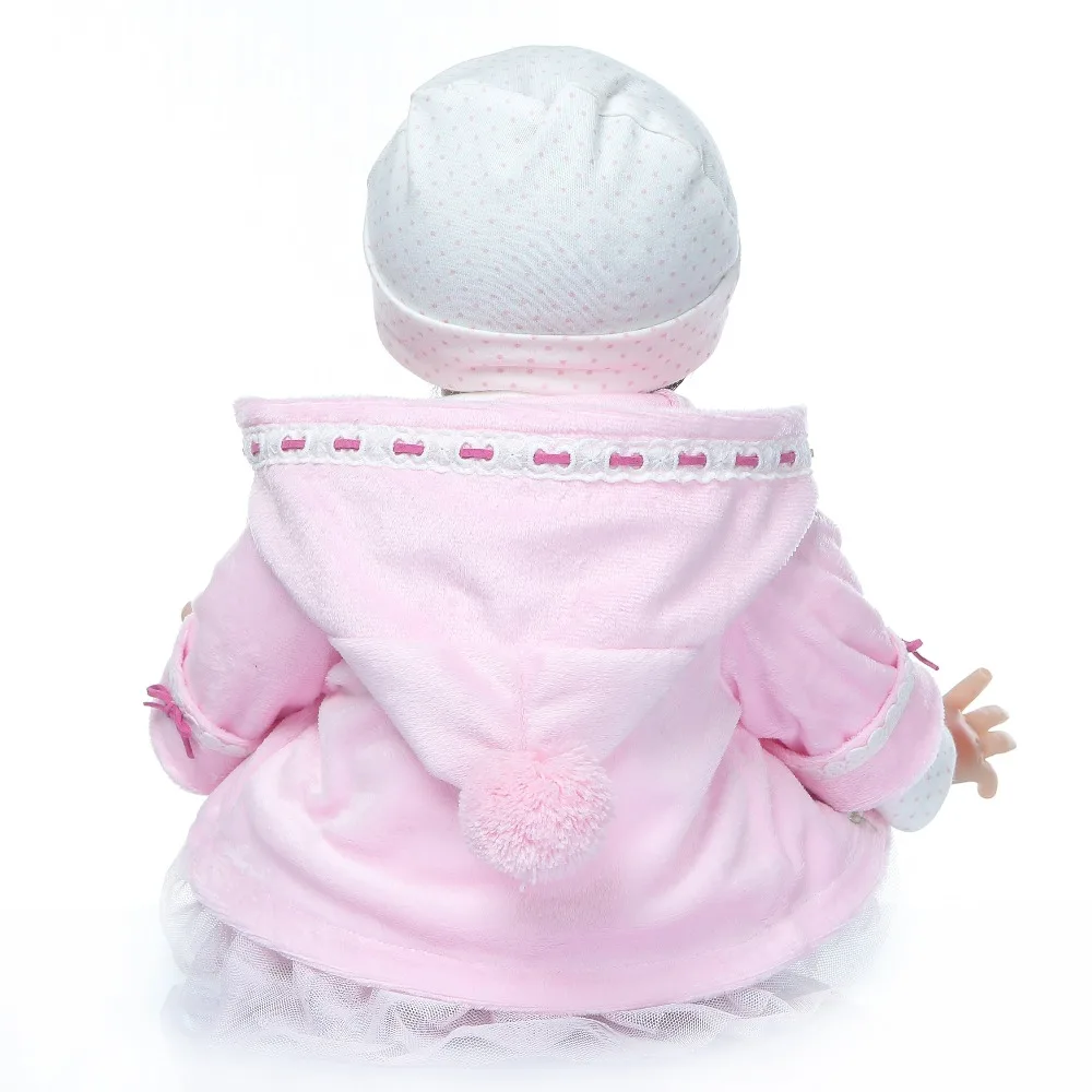 Reborn baby doll Игрушки для девочек 22 дюймов 55 см мягкие силиконовые куклы reborn bebe подарок младенец получивший новую жизнь bonecas