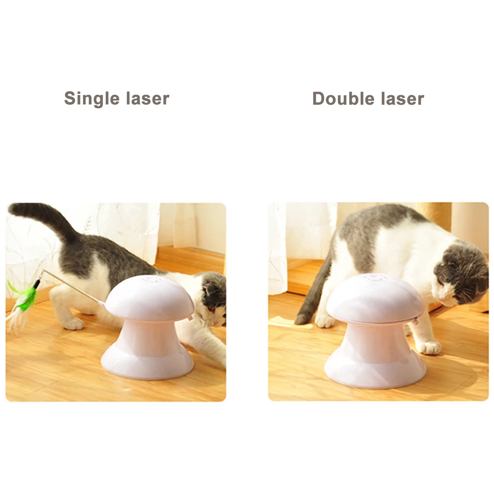 QQQPET Laser Funny Toy Creative Cat Pet LED Smart Automatic Cat Exercise Training Entertaining Toy USB Charge