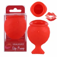 Silicone feminino sexy lábio completo plumper peixe forma lábio realçador dispositivo mamilo aumento lábios lábio gordo pro