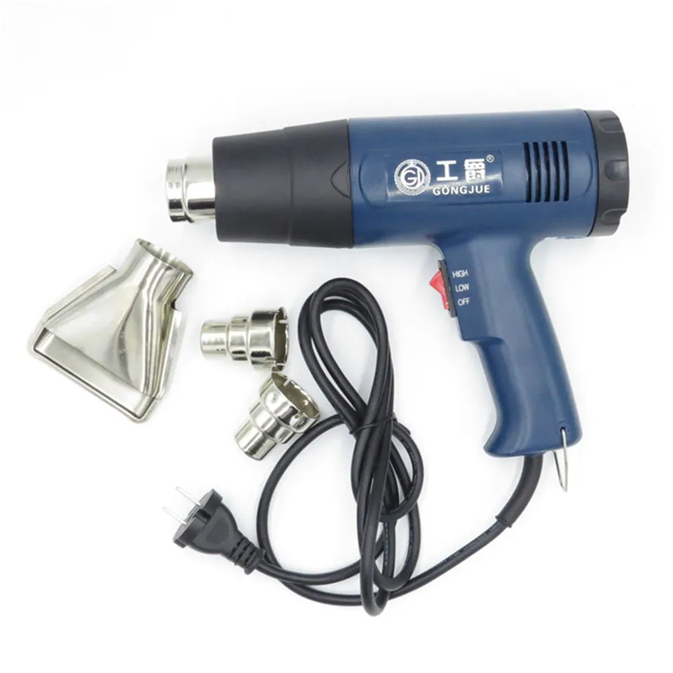 

Heat gun 2000W 220V Temperature adjustable Temperature digital display Industrial Electric Hot Air Gun Heat Gun 8020E Nozzle