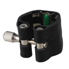 Yibuy кожа w/Reed лигатуры Для Bb саксофон мундштук