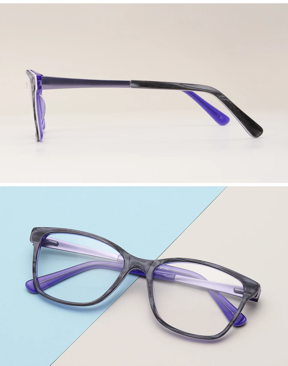 Ацетатные женские очки, оправа, модное изображение, негабаритные прозрачные квадратные очки для женщин, Armacao de oculos# F8909