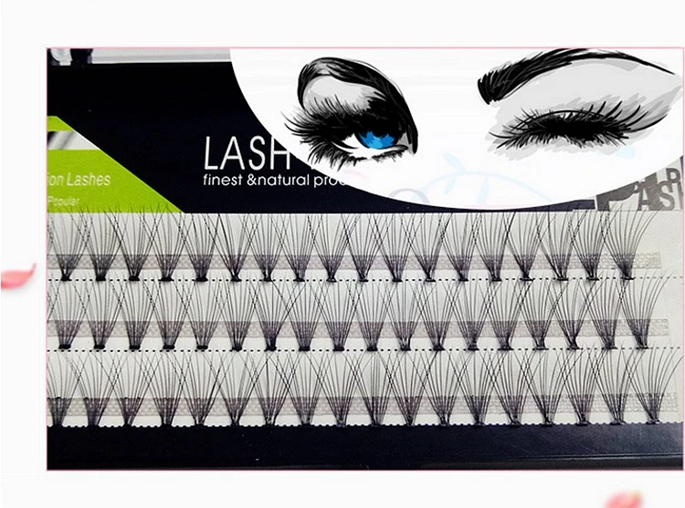 1box Volume 10D Eyelash Extensions 0.07mm Thickness Hair Mink Strip