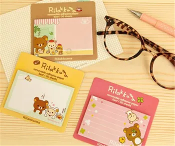

2 Pcs Cartoon Animal Sticky Note Memo Pad Cute And Convenient Notebook Stickers Label Stationery Gift